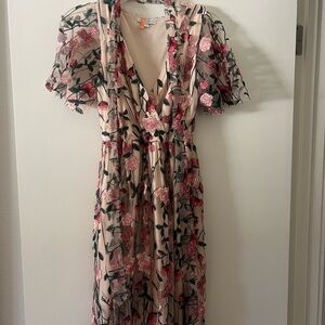 Marseille Embossed Maxi Dress | Rose Garden